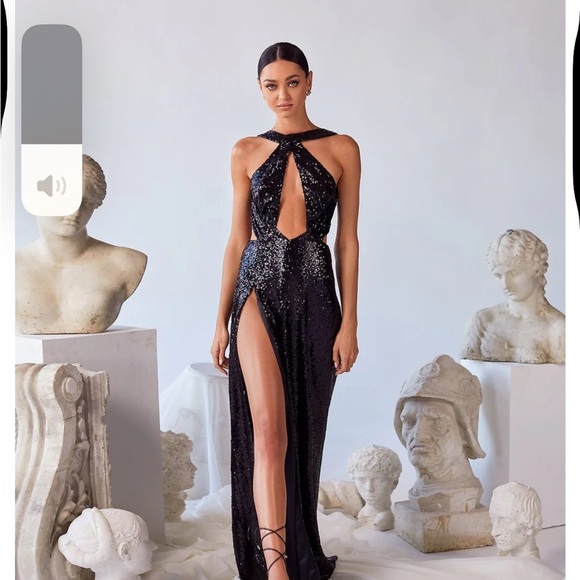 Alamour The Label Black Sequin Maxi Dress - Picture 6 of 7